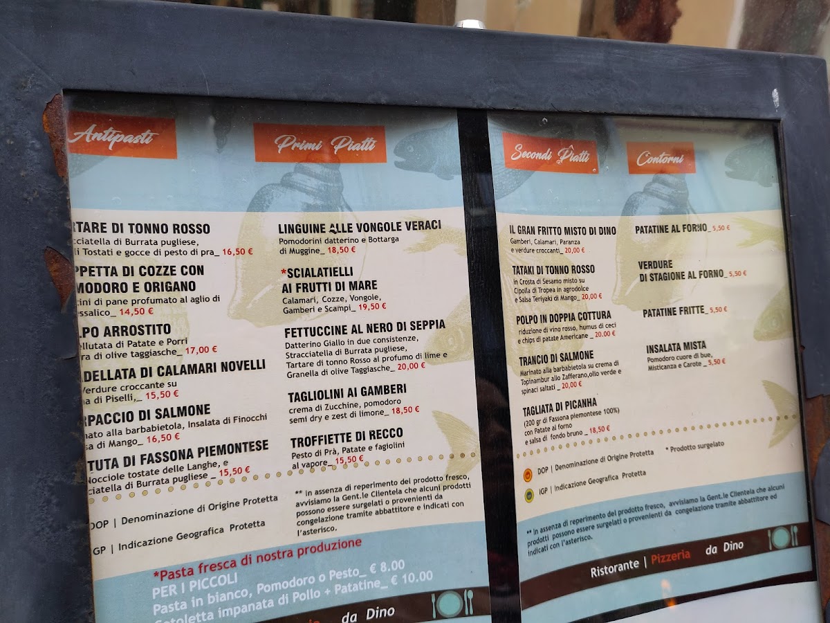 Menu Ristorante Pizzeria Da Dino-3