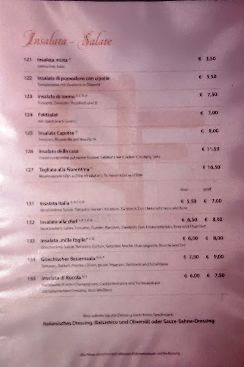 Menu Ristorante Pizzeria Da Franco-8