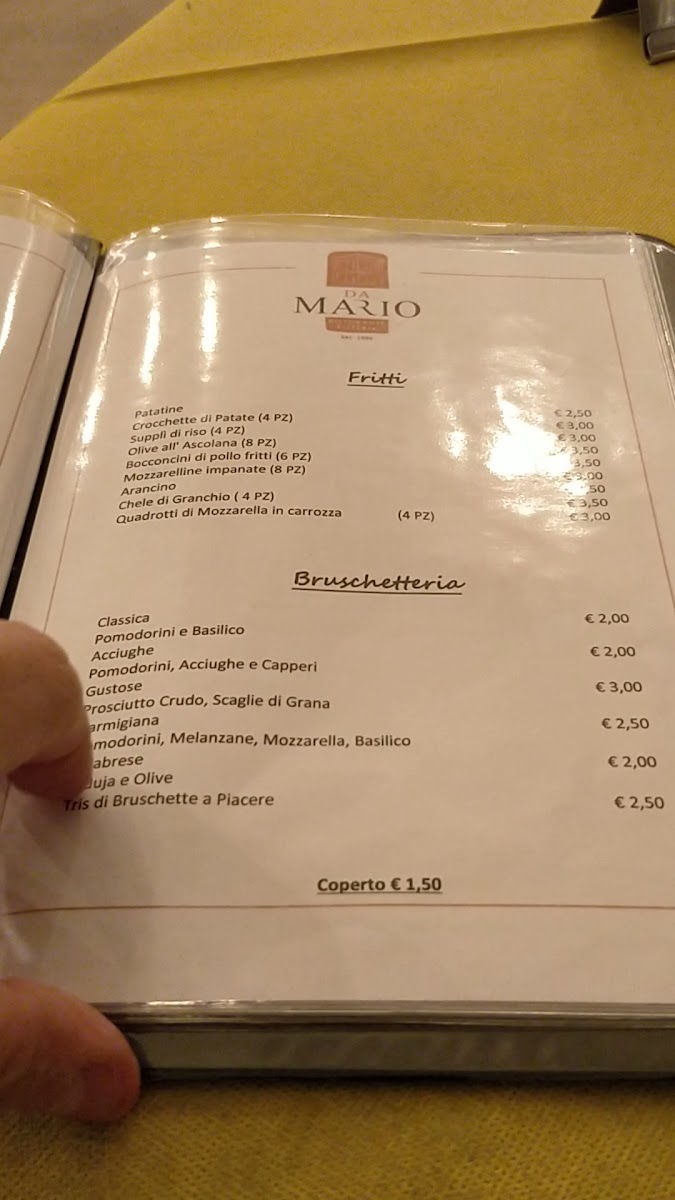 Menu Ristorante Pizzeria Da Mario-2