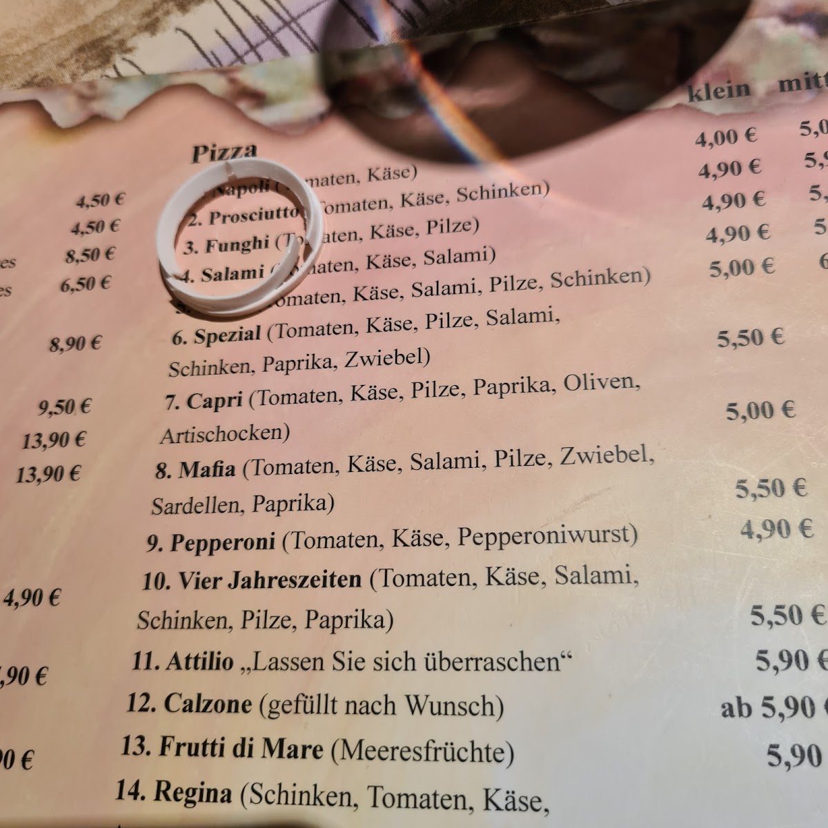 Menu Ristorante Pizzeria Da Michele Büd-Rohrbach-2