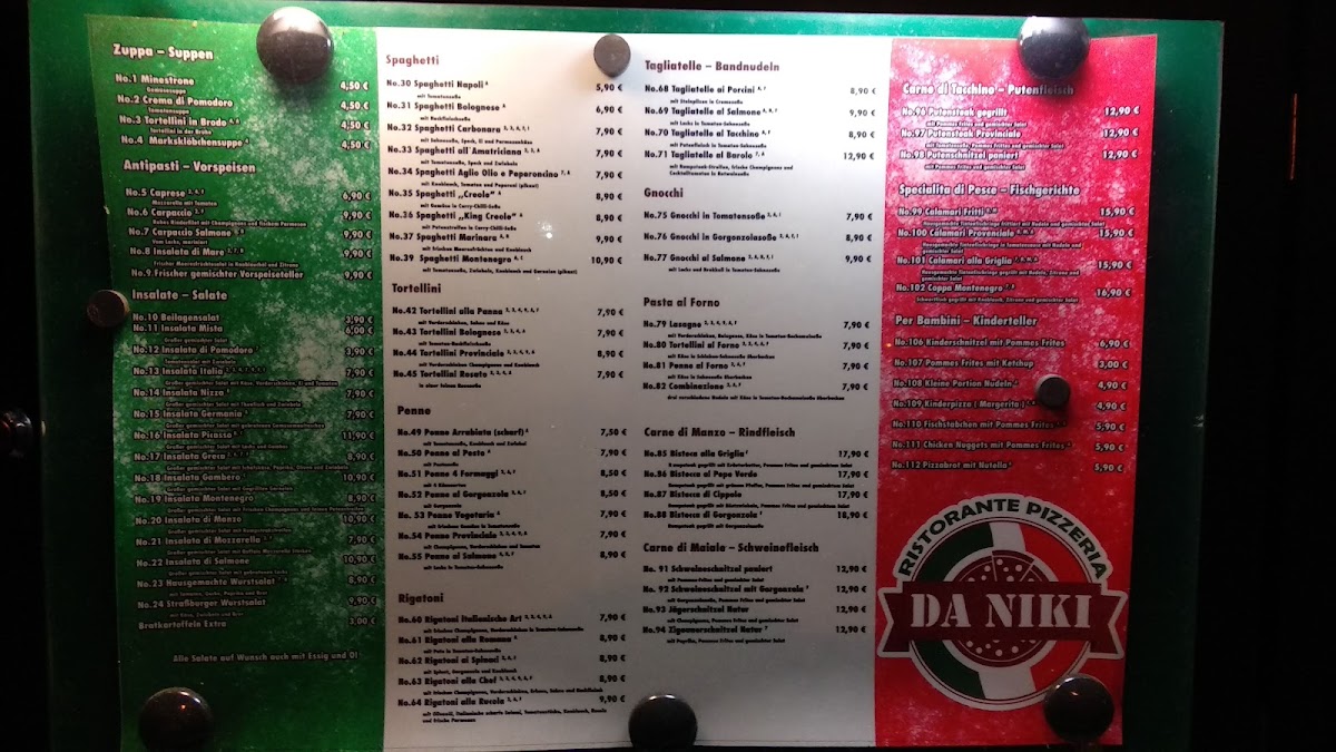 Menu Ristorante-Pizzeria Da Niki-5