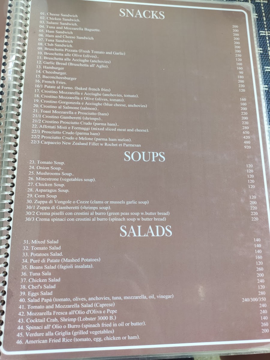 Menu Ristorante Pizzeria Da Papa'-4