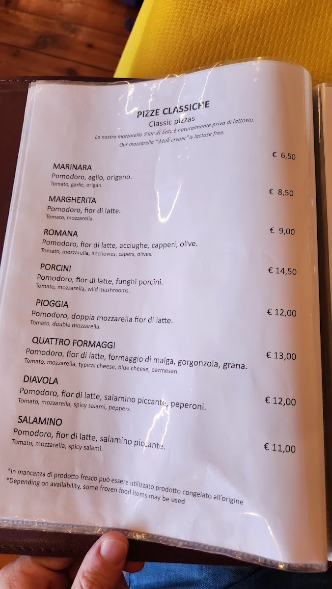 Menu Ristorante-Pizzeria 'del Brenta'-10