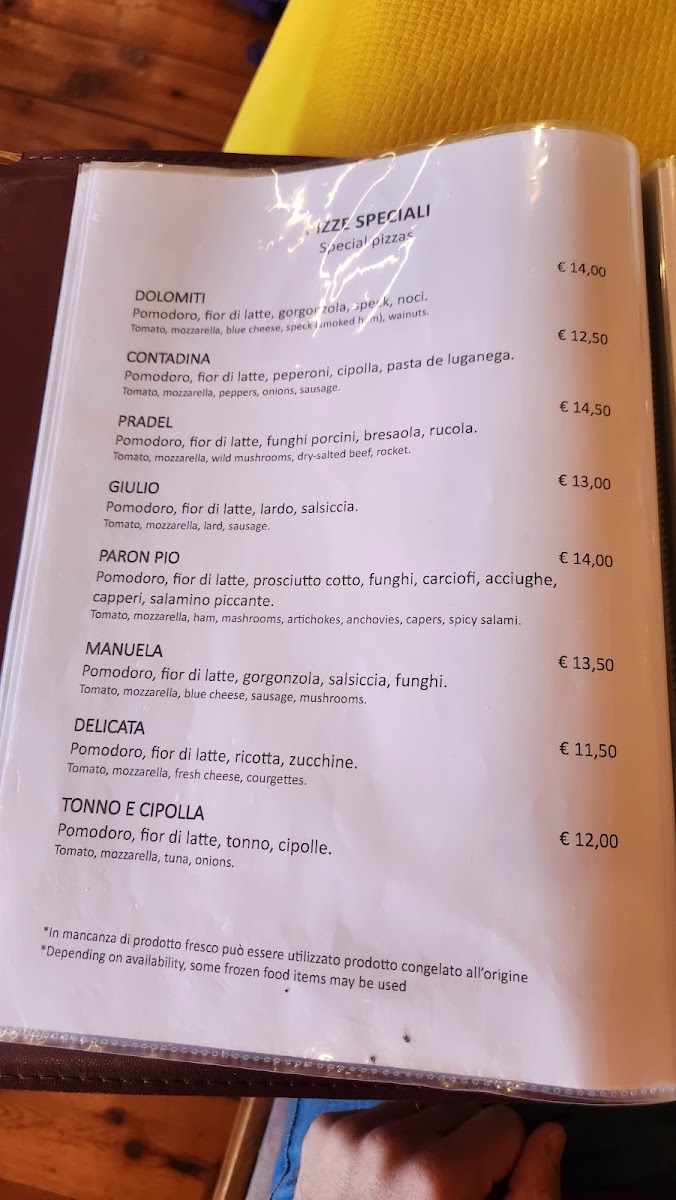 Menu Ristorante-Pizzeria 'del Brenta'-7