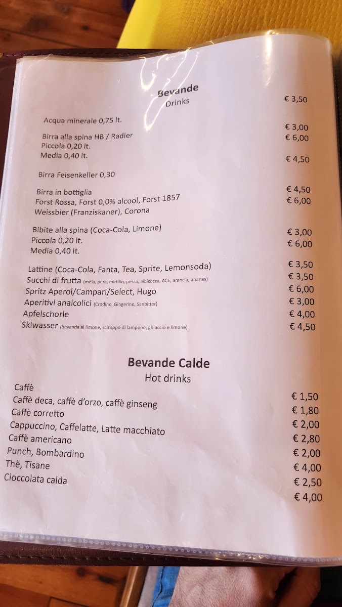 Menu Ristorante-Pizzeria 'del Brenta'-8