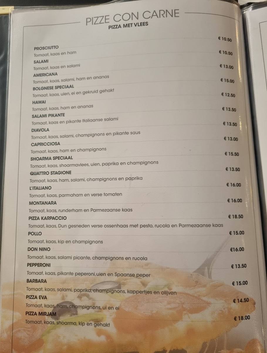 Menu Ristorante Pizzeria Don Nino-1