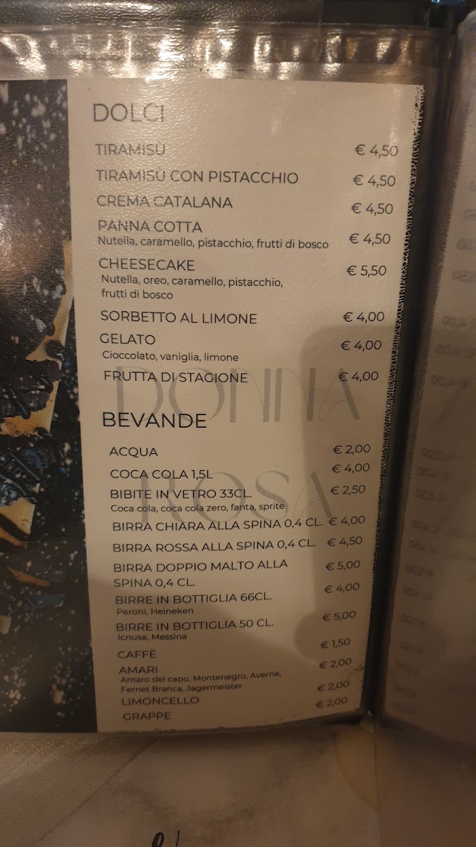 Menu Ristorante Pizzeria Donna Rosa-8