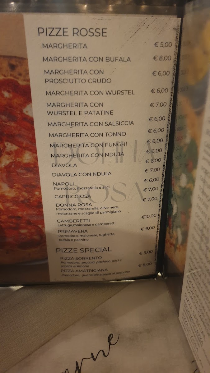 Menu Ristorante Pizzeria Donna Rosa-9