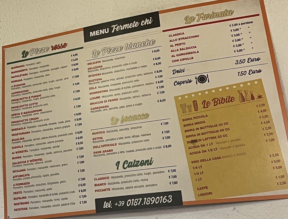 Menu Ristorante Pizzeria “Fermete Chi”-1