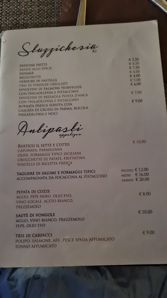Menu Ristorante Pizzeria Il 7 & L'otto-3