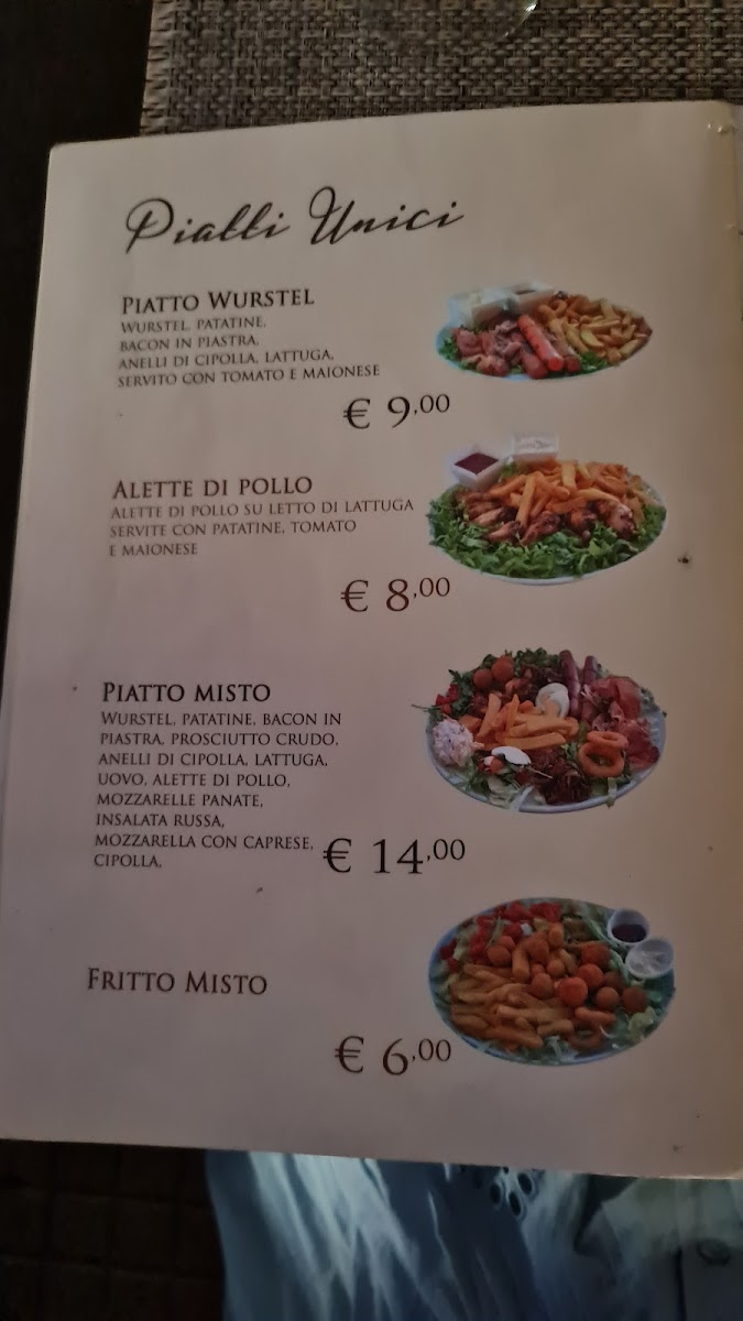 Menu Ristorante Pizzeria Il 7 & L'otto-7