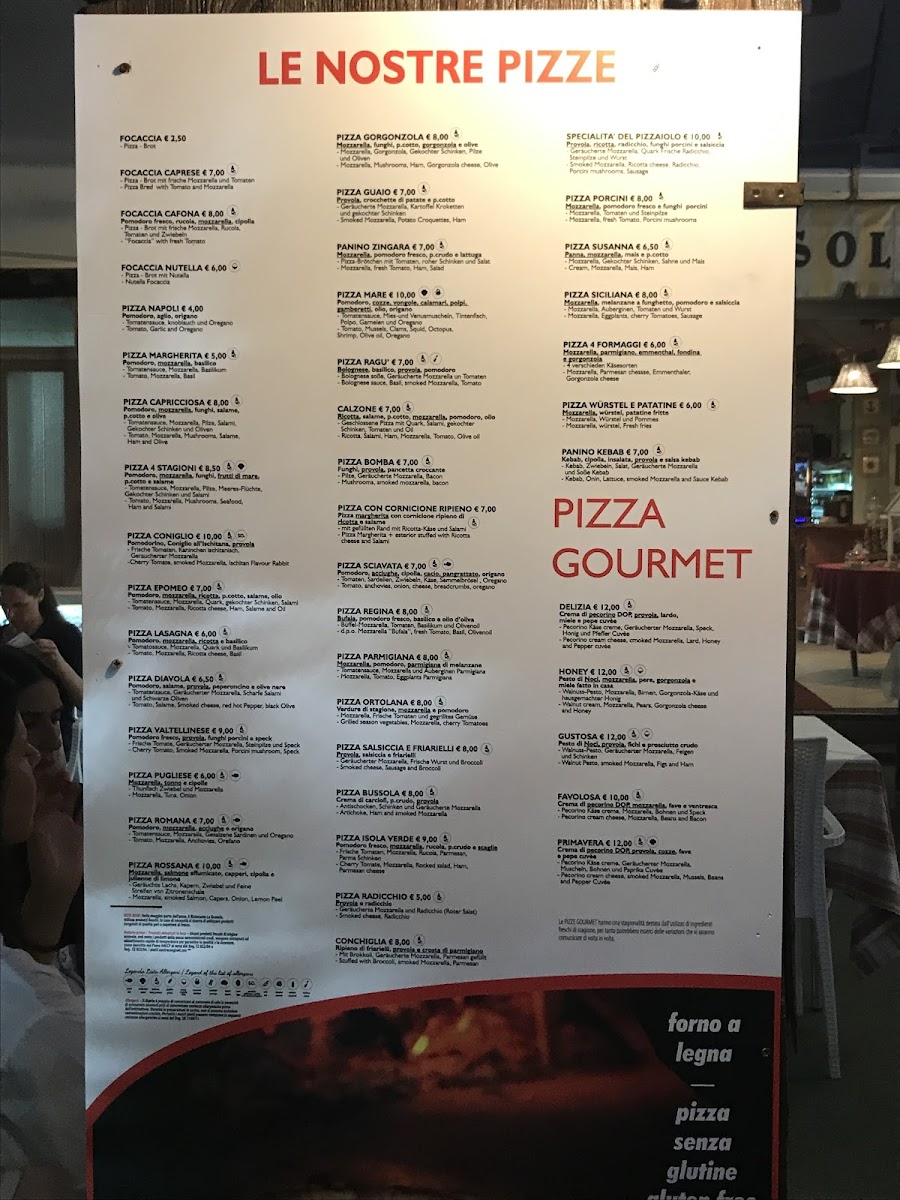 Menu Ristorante Pizzeria La Bussola Forio-1