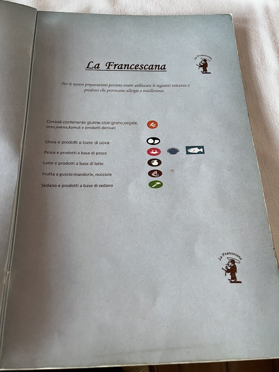 Menu Ristorante Pizzeria La Francescana-9
