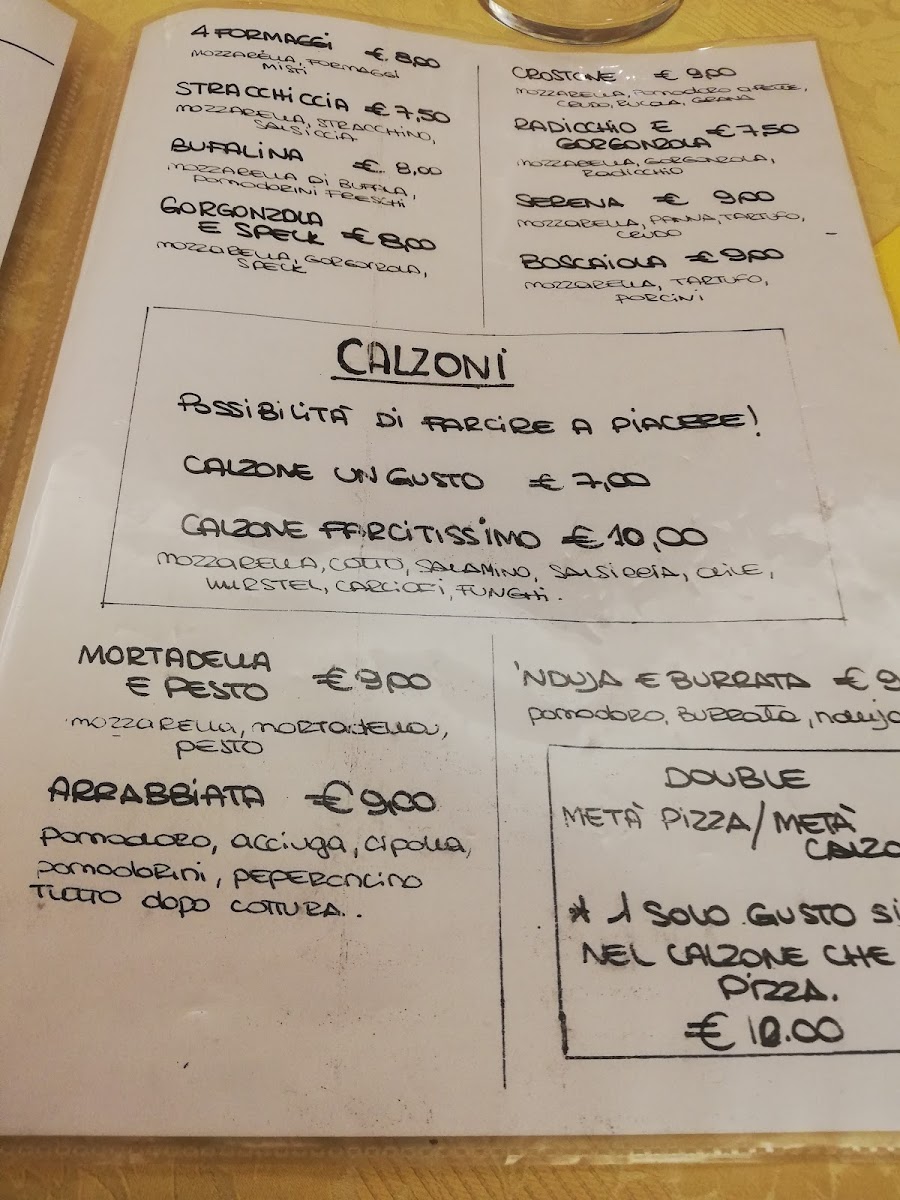 Menu Ristorante - Pizzeria La Gustosa-1