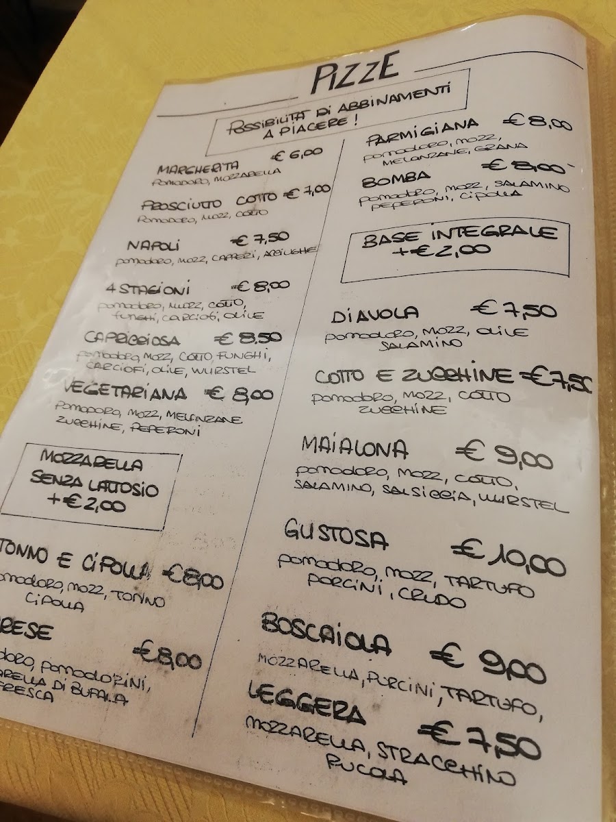 Menu Ristorante - Pizzeria La Gustosa-2