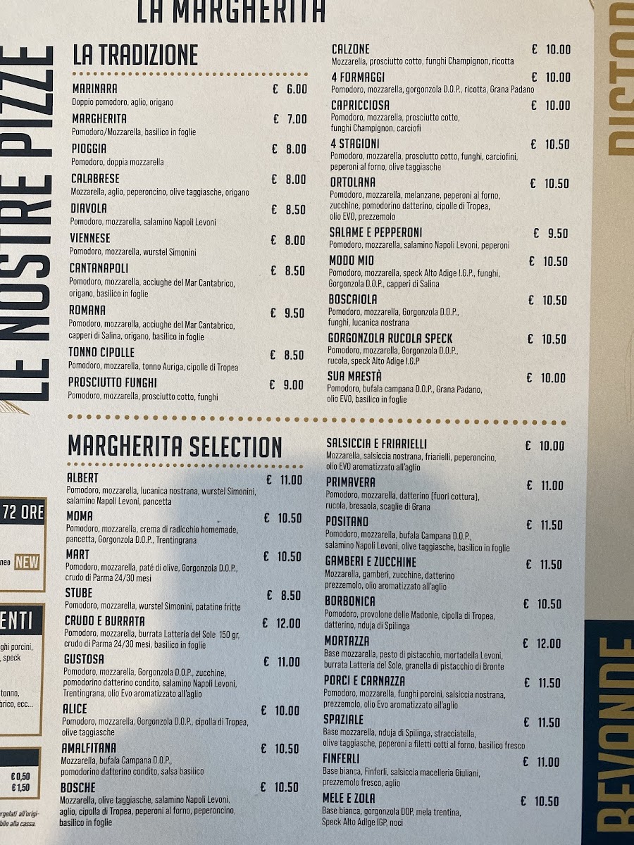Menu Ristorante Pizzeria La Margherita-6
