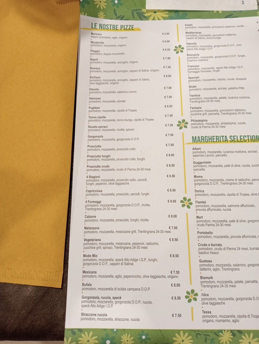 Menu Ristorante Pizzeria La Margherita-8