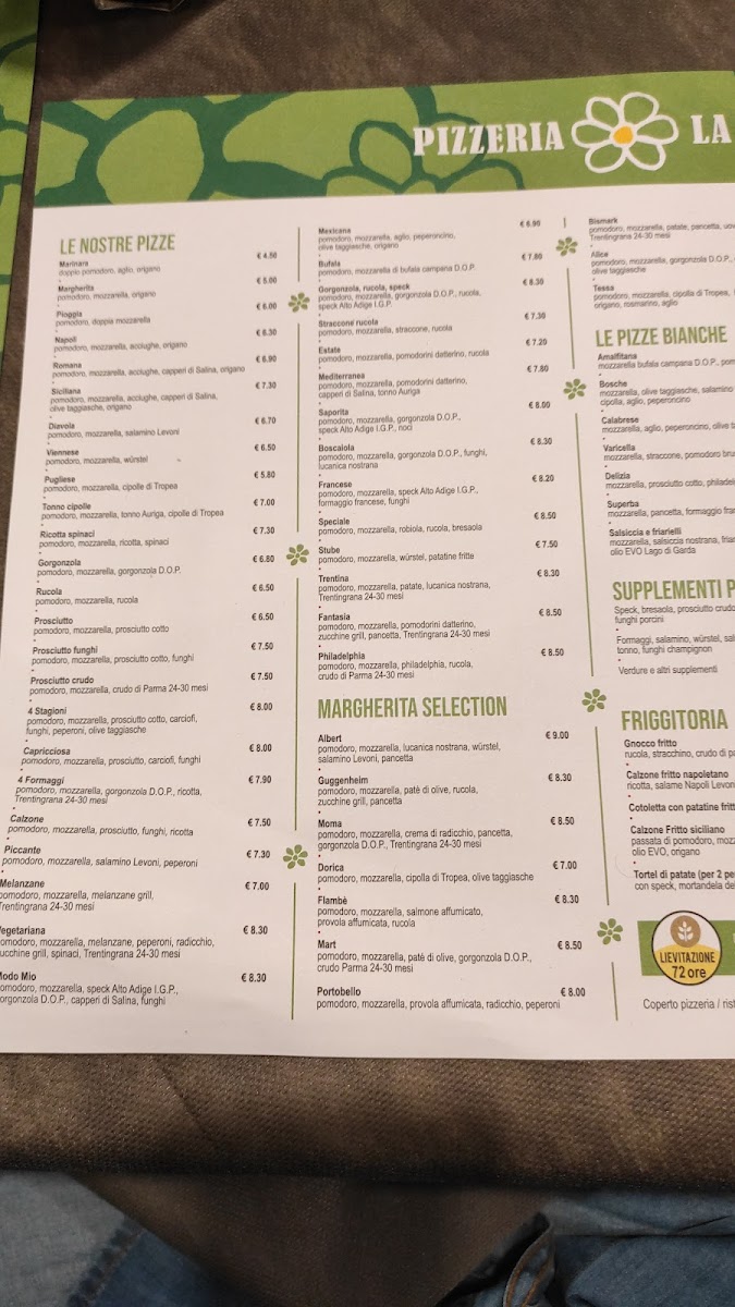 Menu Ristorante Pizzeria La Margherita-9