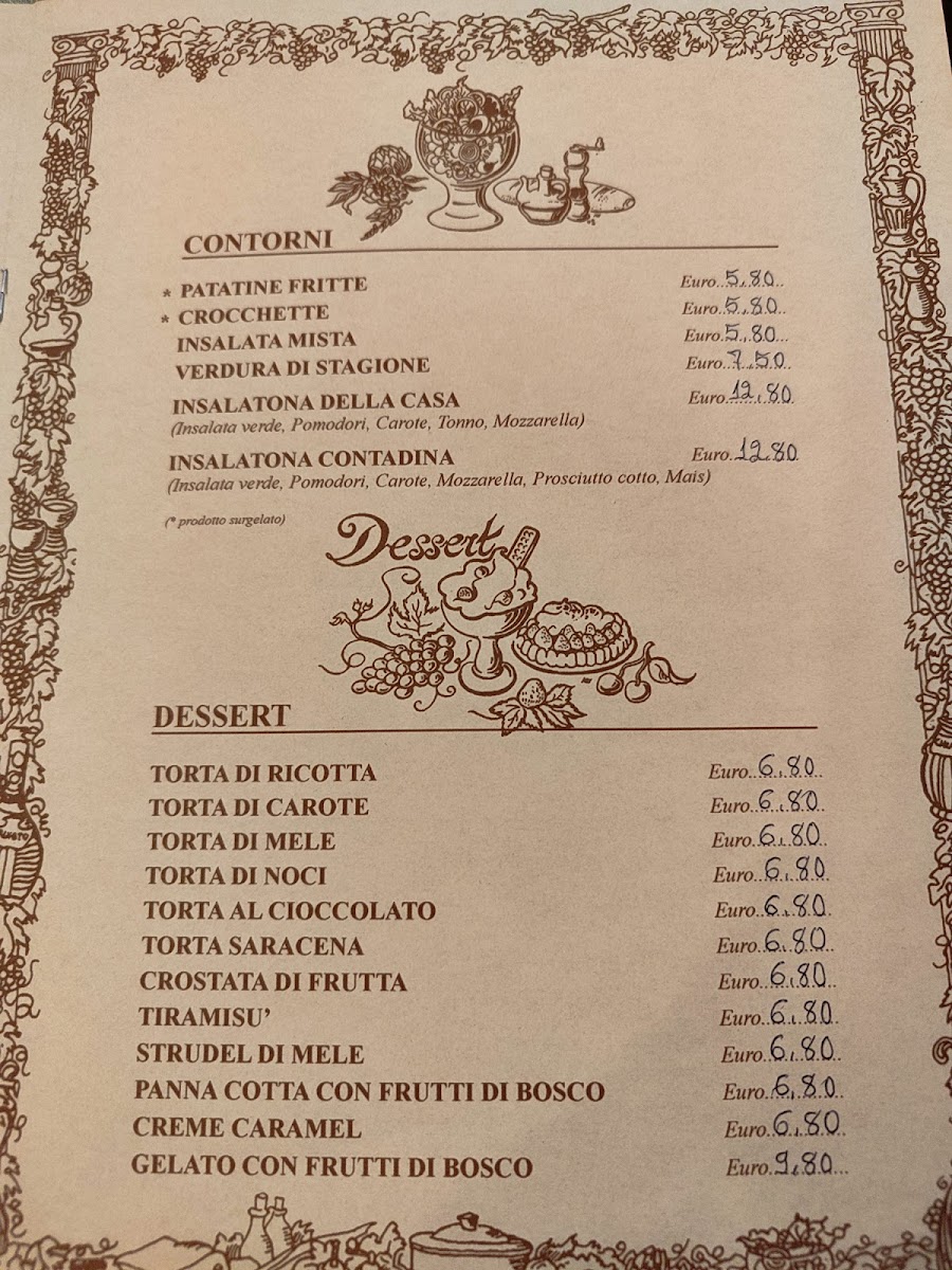 Menu Ristorante Pizzeria La Roda-2