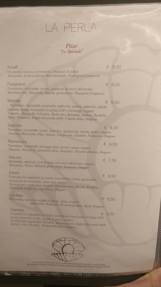Menu Ristorante Pizzeria Laperla-8