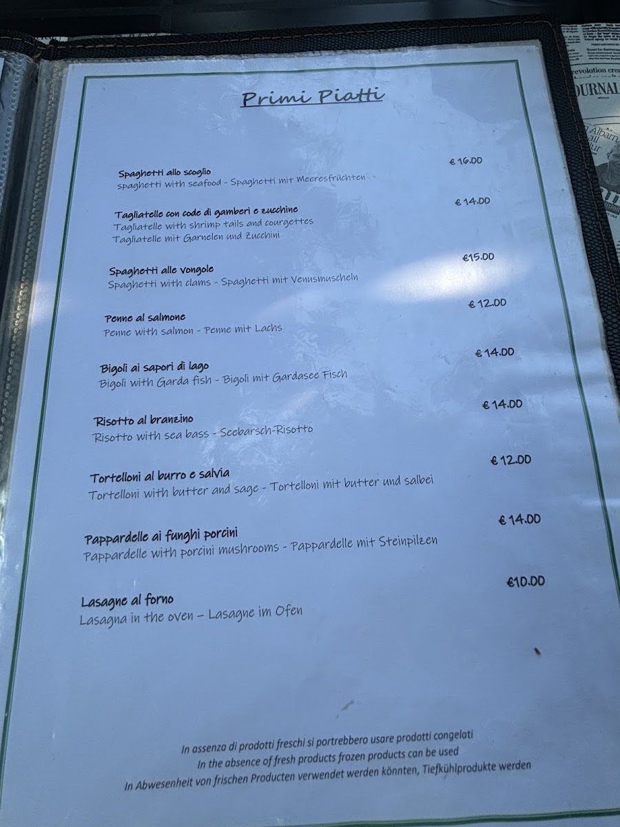 Menu Ristorante Pizzeria Le Pergole-4