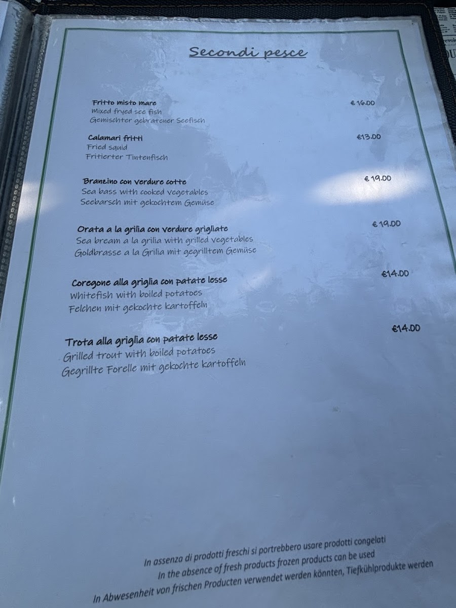 Menu Ristorante Pizzeria Le Pergole-7