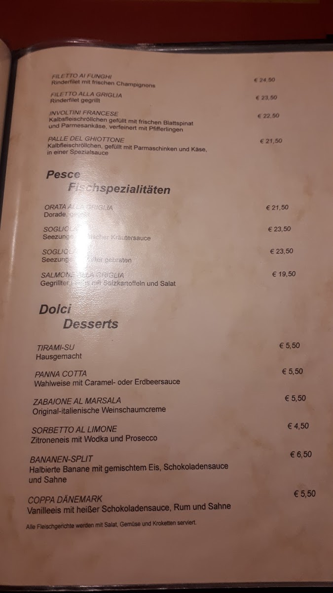 Menu Ristorante Pizzeria Luise-1