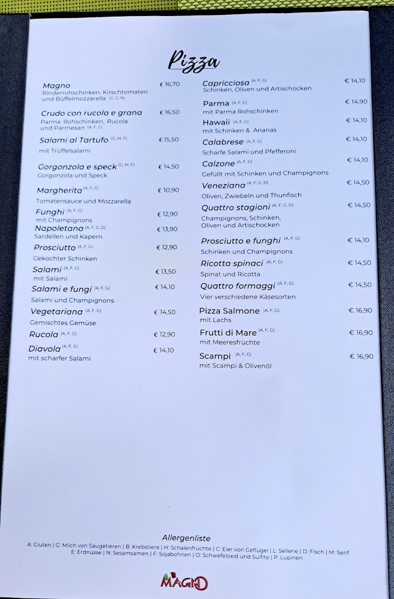 Menu Ristorante Pizzeria Magno-5