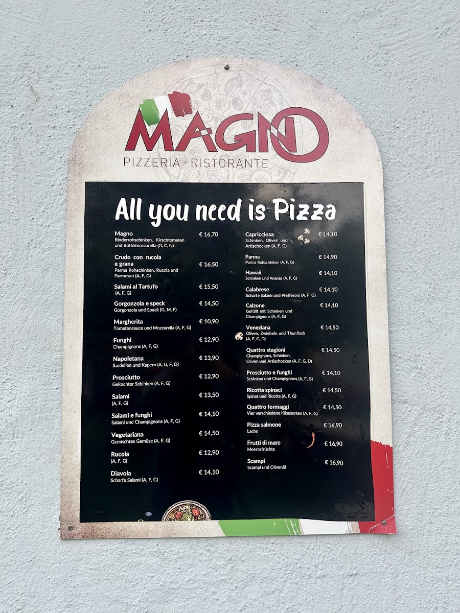 Menu Ristorante Pizzeria Magno-7