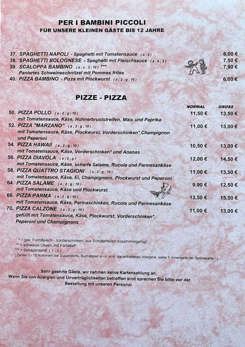 Menu Ristorante Pizzeria Marzano-8