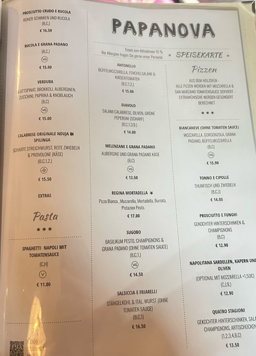 Menu Ristorante Pizzeria - Papanova-6