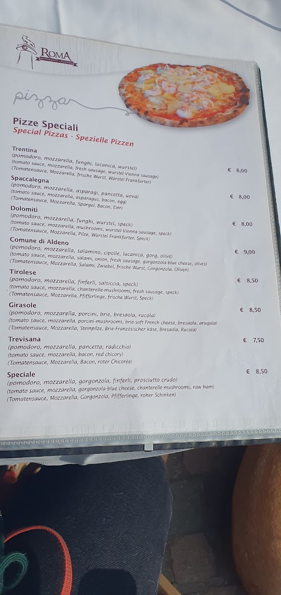 Menu Ristorante Pizzeria Roma-10