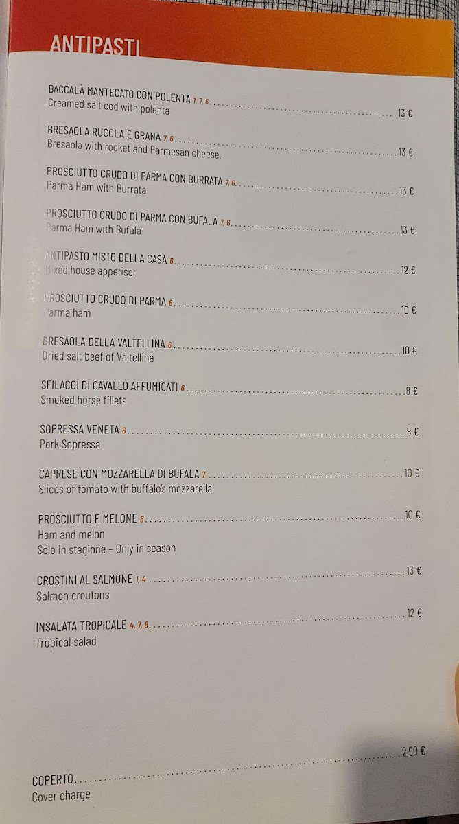 Menu Ristorante Pizzeria Soleado-1