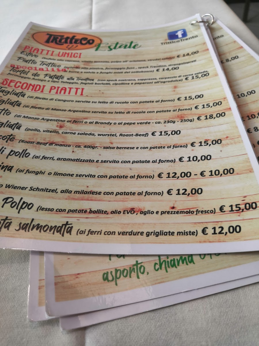 Menu Ristorante Pizzeria Trittico-6
