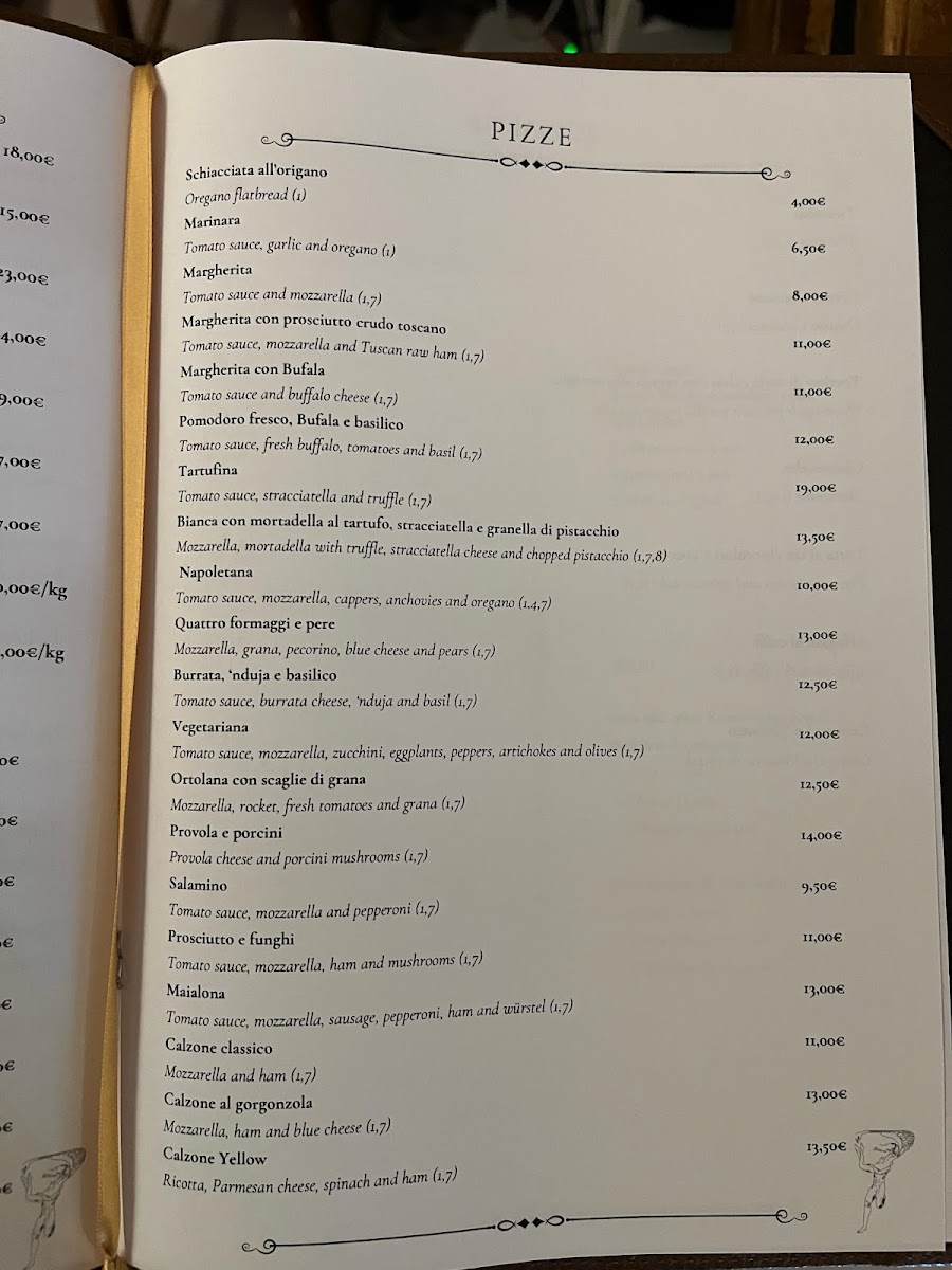 Menu Ristorante Pizzeria Yellow Bar Firenze-10