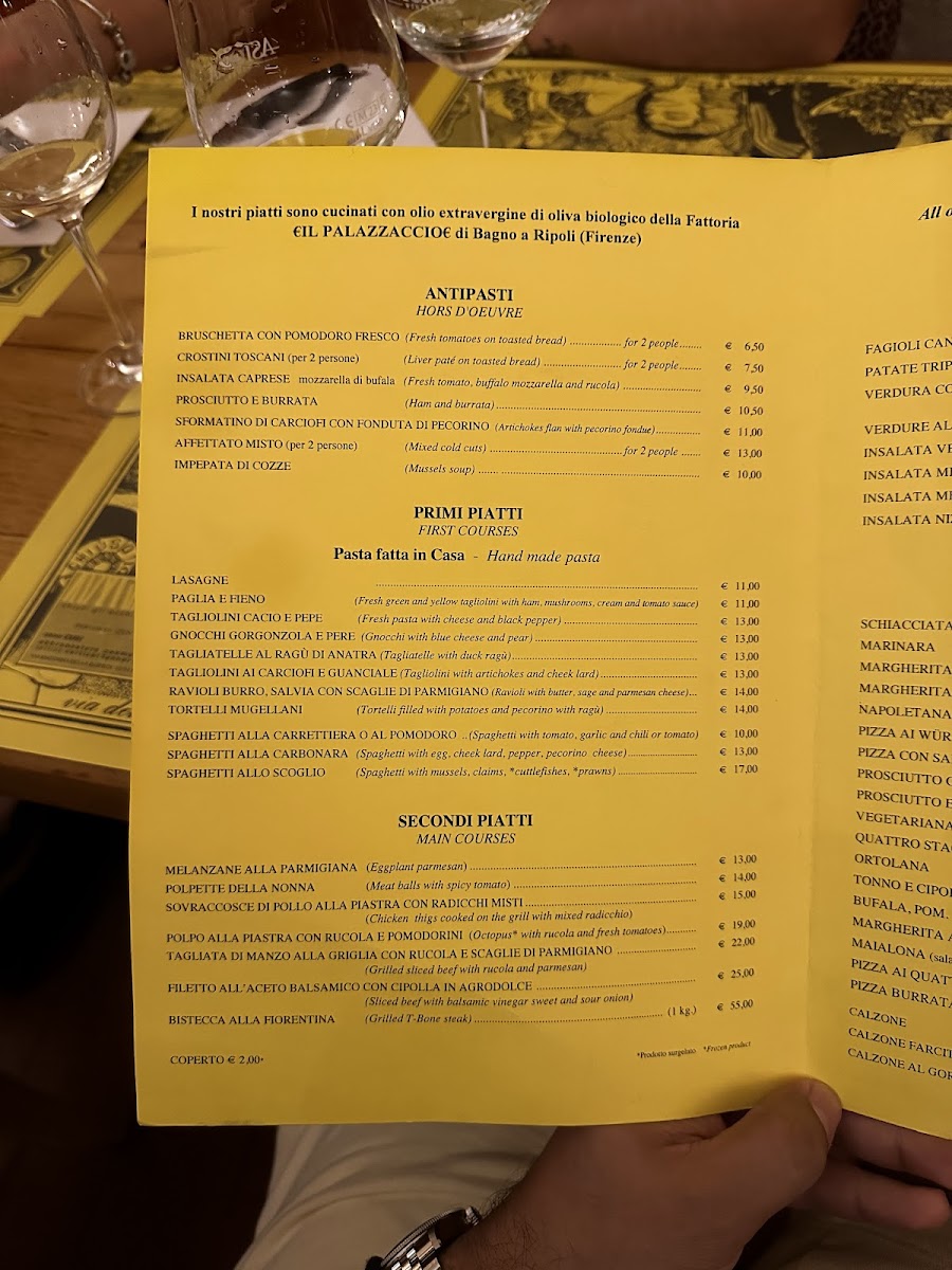 Menu Ristorante Pizzeria Yellow Bar Firenze-9