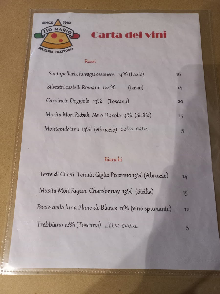 Menu Ristorante Pizzeria Zio Mario-4
