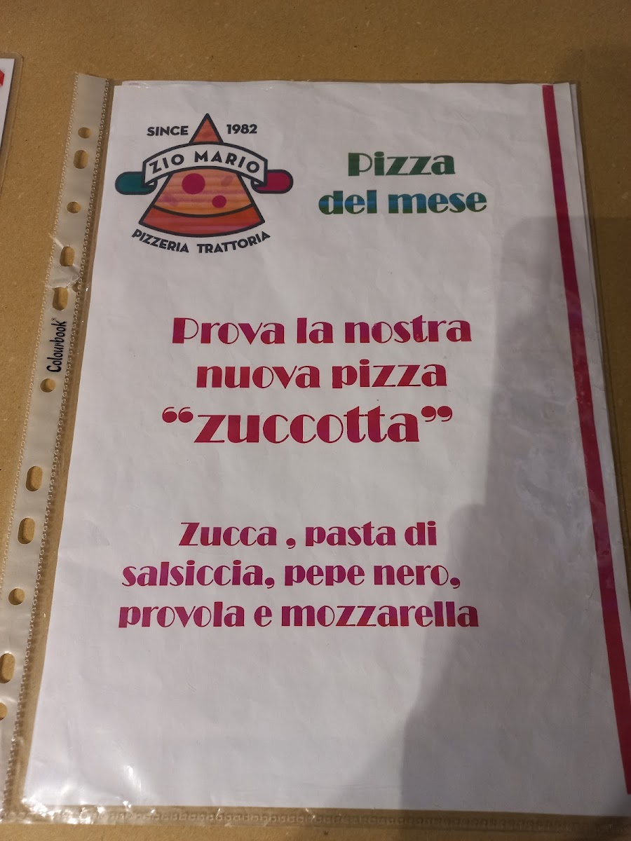 Menu Ristorante Pizzeria Zio Mario-8