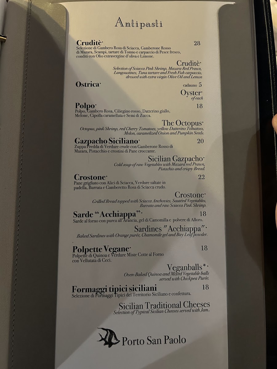 Menu Ristorante Porto San Paolo-3