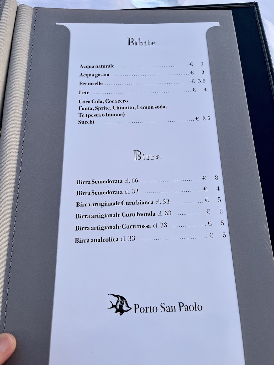 Menu Ristorante Porto San Paolo-9