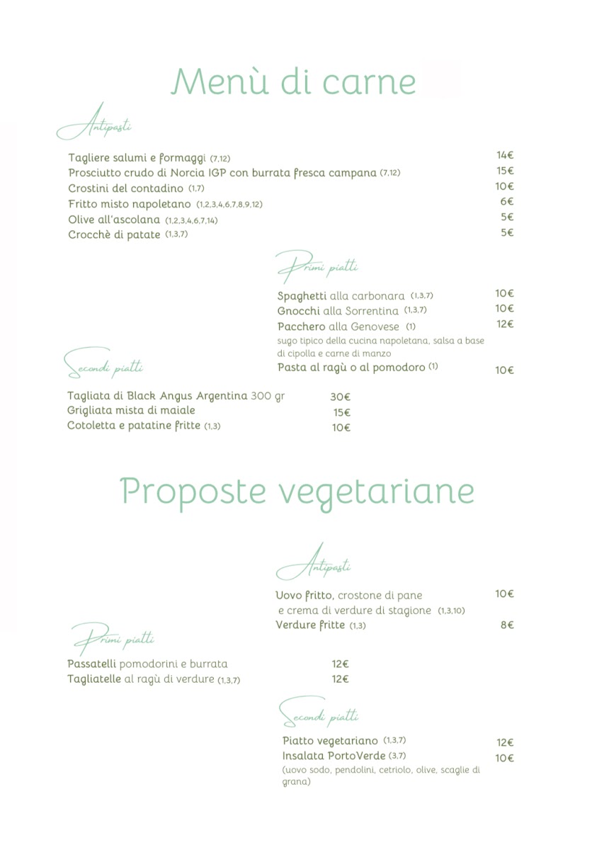 Menu Ristorante Portoverde-5