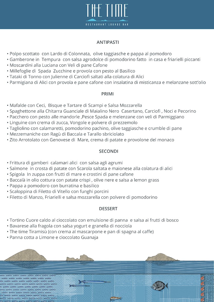 Menu Ristorante Pozzuoli | The Time-5