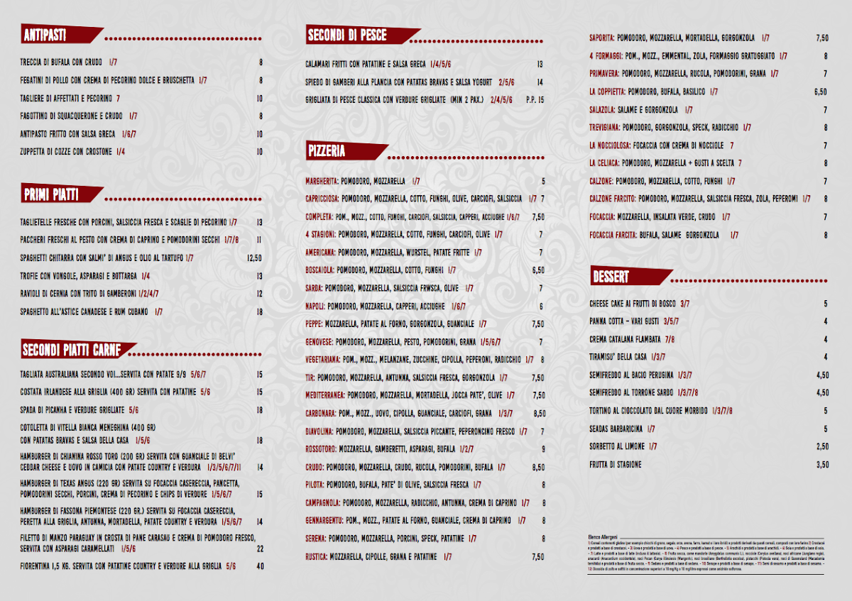 Menu Ristorante Rosso Toro-1