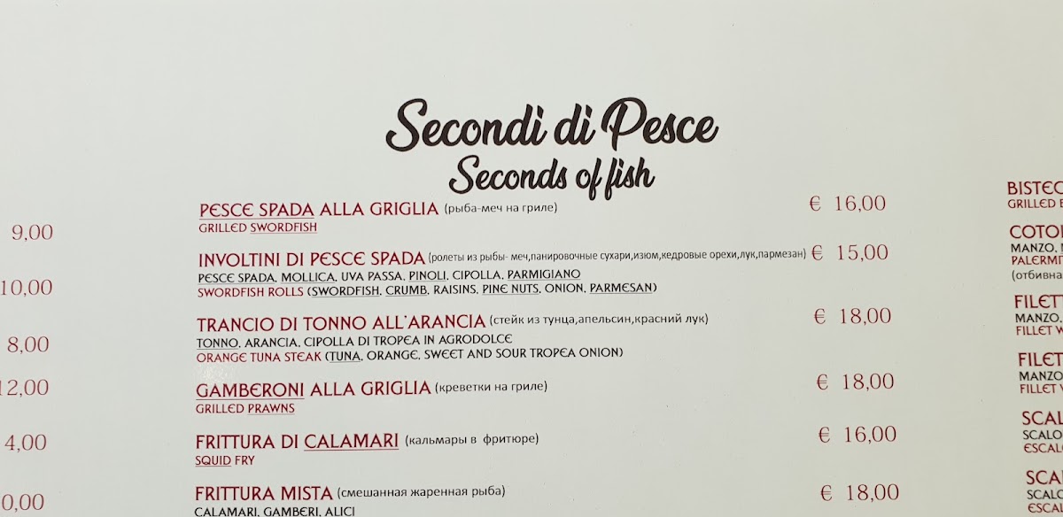 Menu Ristorante Sire-7