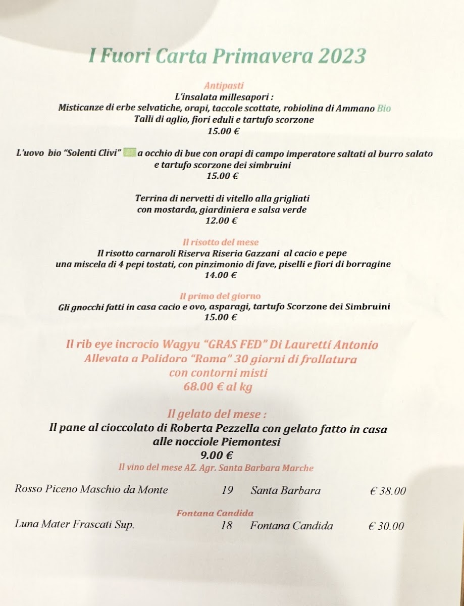 Menu Ristorante Sora Maria E Arcangelo-10