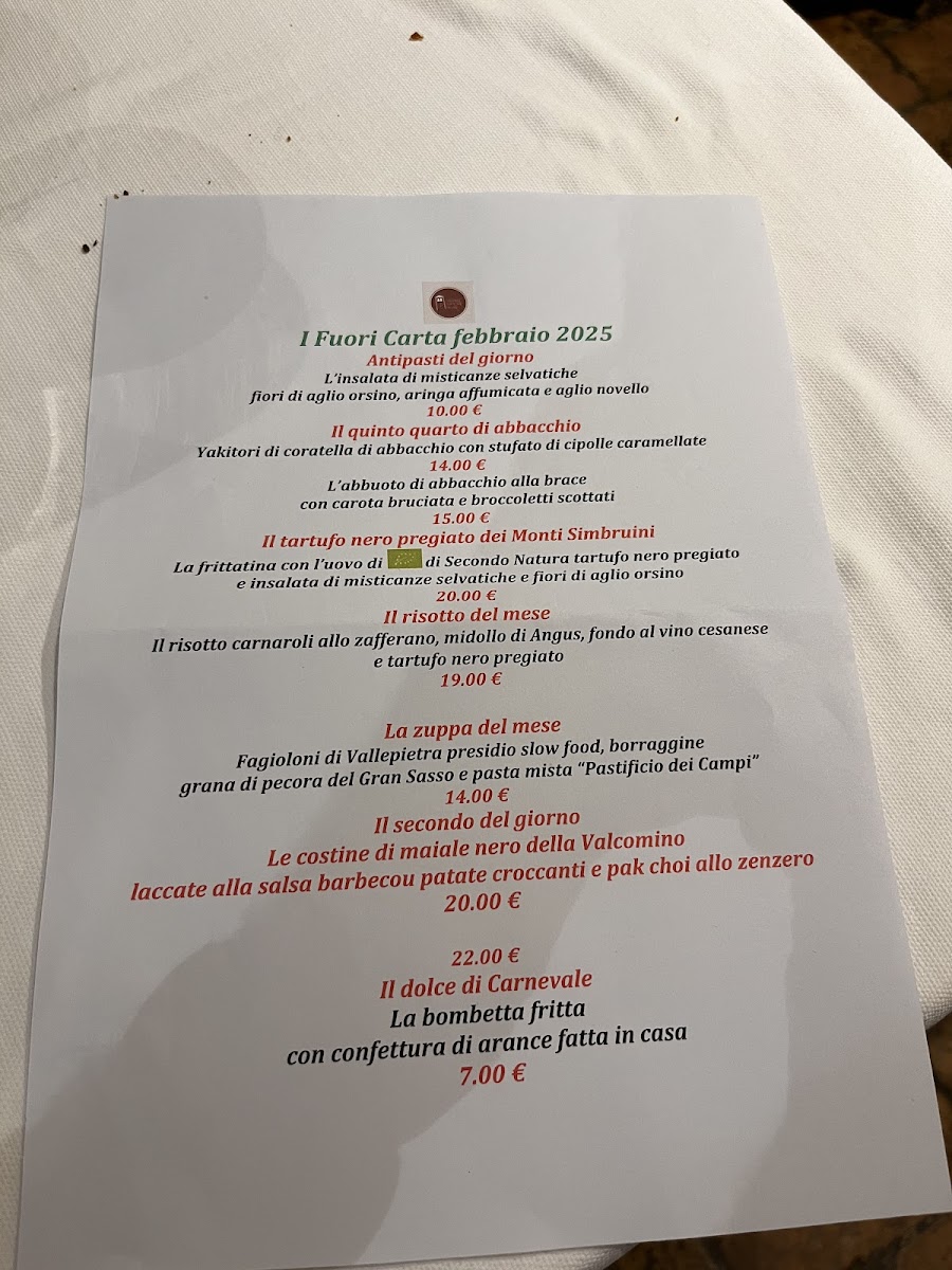 Menu Ristorante Sora Maria E Arcangelo-6