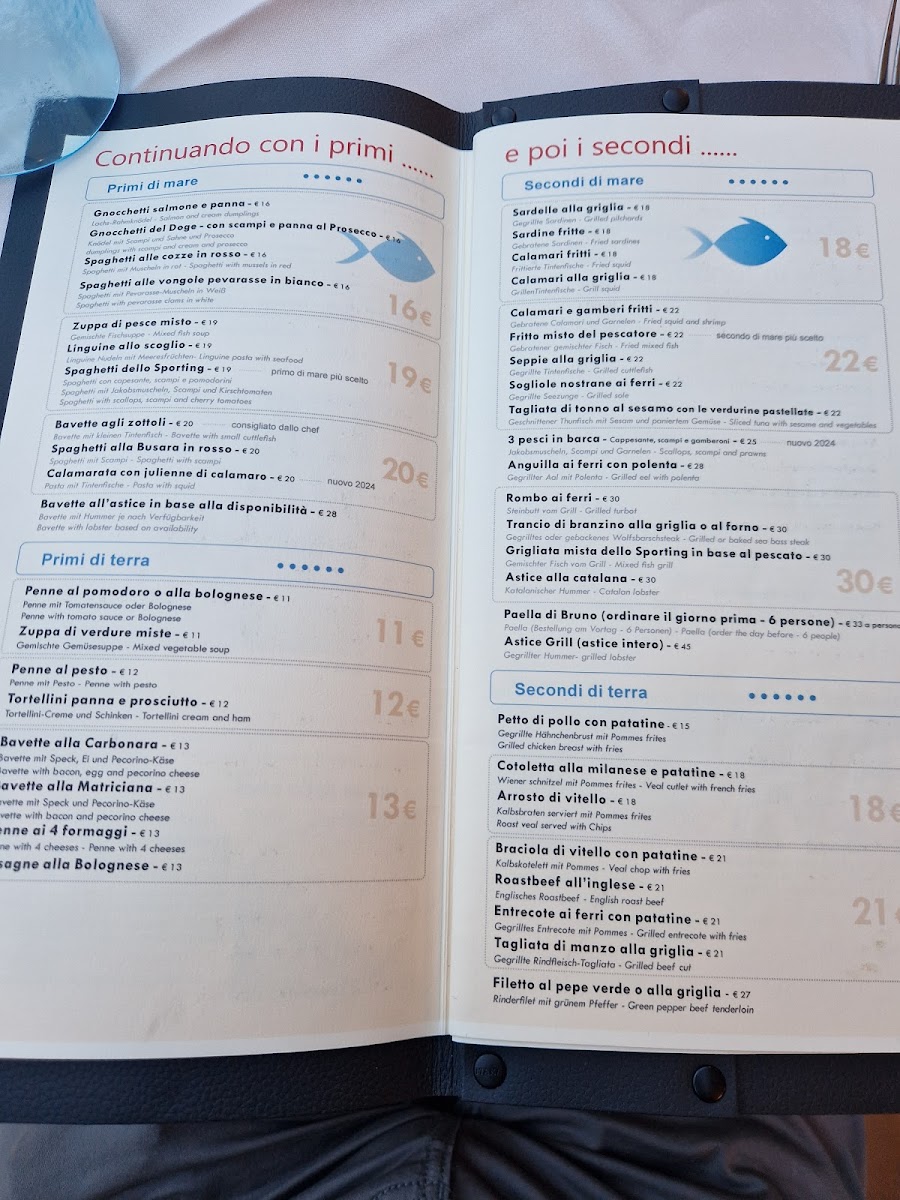 Menu Ristorante Sporting Caorle-10