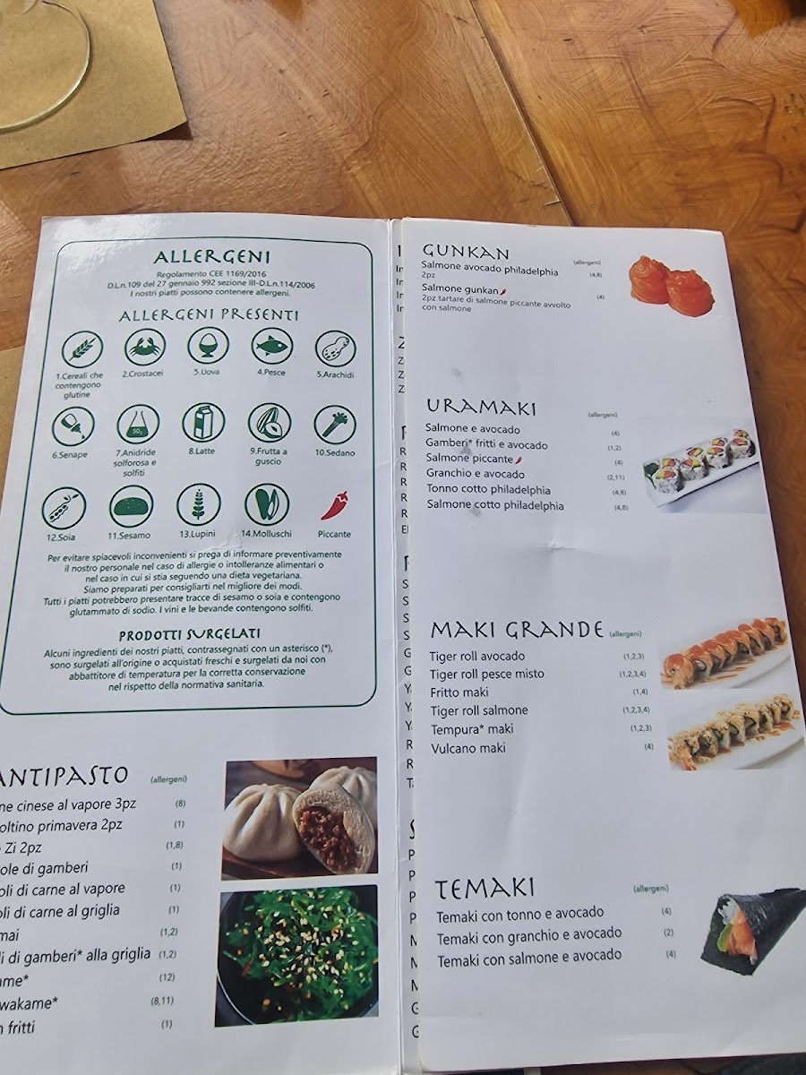Menu Ristorante Take-1