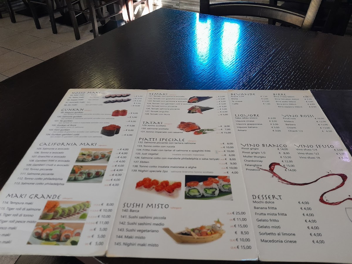 Menu Ristorante Take-10