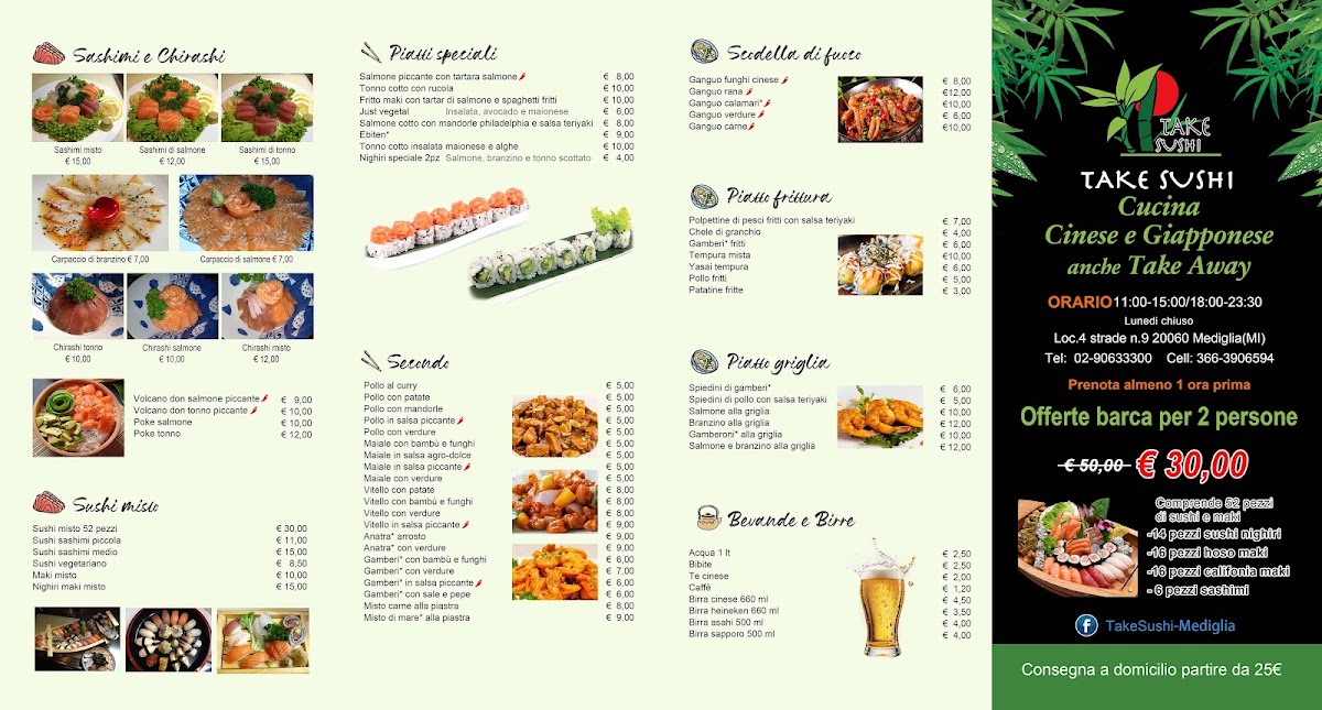 Menu Ristorante Take-4